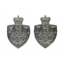Pair of Teesside Constabulary Collar Badges - Queen's Crown