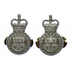 Pair of Durham Constabulary Collar Badges - Queen's Crown
