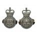 Pair of Durham Constabulary Collar Badges - Queen's Crown