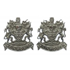 Pair of Monmouthshire Constabulary Collar/Epaulette Badges
