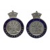 Pair of Monmouthshire Constabulary Enamelled Collar/Epaulette Badges