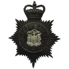 Birmingham City Police Night Helmet Plate - Queen's Crown