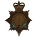 Eastbourne Borough Police Night Helmet Plate - Queen's Crown