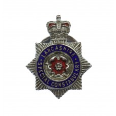 Lancashire Special Constabulary Enamelled Lapel Badge - Queen's C