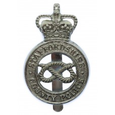 Staffordshire County Police Cap Badge - Queen's Crown