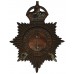 Lancashire Constabulary Night Helmet Plate - King's Crown