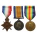 WW1 Casualty 1914-15 Star Medal Trio - Pte. D. Gillibrand, 9th Bn Loyal North Lancashire Regiment - K.I.A. 7/7/16