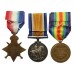 WW1 Casualty 1914-15 Star Medal Trio - Pte. D. Gillibrand, 9th Bn Loyal North Lancashire Regiment - K.I.A. 7/7/16