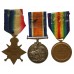 WW1 Casualty 1914-15 Star Medal Trio - Pte. G.L. Booker, Pte. G.L. Booker, 20th and 22nd Bn. Royal Fusiliers - K.I.A. 19/10/16