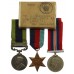 1908 India General Service Medal (Clasp - Mohmand 1933) and WW2 Medal Group of Three - Gnr. V. Brennan, Royal Artillery