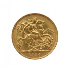 1910 Edward VII 22ct Gold Half Sovereign Coin