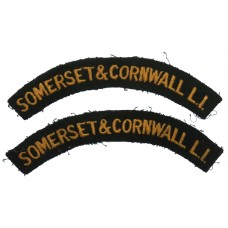 Pair of Somerset & Cornwall Light Infantry (SOMERSET & CO