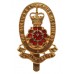 Queen's Lancashire Regiment Enamelled Cap Badge - Queen's Crown