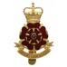Queen's Lancashire Regiment Enamelled Cap Badge - Queen's Crown