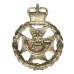 Green Jackets Brigade Officer's Silvered Cap Badge