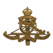 Royal Artillery Cap Badge - King's Crown