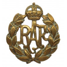 Royal Air Force (R.A.F.) Cap Badge - King's Crown