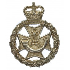Green Jackets Brigade Officer's 1964 Hallmarked Silver Cap Badge