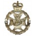Green Jackets Brigade Officer's 1964 Hallmarked Silver Cap Badge