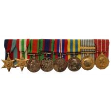Canadian WW2 and Korean War Medal Group of Eight - A. Sgt. E.L. M