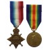 WW1 1914-15 Star, Victory Medal and Memorial Plaque - Sjt. J.R. McKenzie, 6th Bn. East Lancashire Regiment - K.I.A. 9/4/16