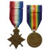 WW1 1914-15 Star, Victory Medal and Memorial Plaque - Sjt. J.R. McKenzie, 6th Bn. East Lancashire Regiment - K.I.A. 9/4/16