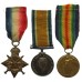 WW1 1914-15 Star Medal Trio - Able Seaman J. Summers, Drake Bn. RND, Royal Naval Volunteer Reserve - Twice Wounded