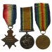 WW1 1914-15 Star Medal Trio - Able Seaman J. Summers, Drake Bn. RND, Royal Naval Volunteer Reserve - Twice Wounded