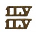 Pair of 1st Lancastrian Volunteers (ILV) Shoulder Titles