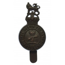 Royal Devon Yeomanry (Artillery) Cap Badge - King's Crown