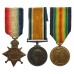 WW1 Casualty 1914-15 Star Medal Trio - Pte. O.G.B. Beck, 8th Bn. Border Regiment
