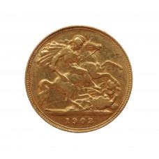 1903 Edward VII 22ct Gold Half Sovereign 