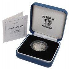 Royal Mint 2003 United Kingdom £1 One Pound Silver Proof Coin