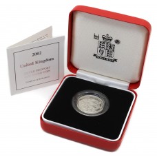 Royal Mint 2002 United Kingdom £1 One Pound Piedfort Silver Proof Coin