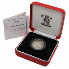 Royal Mint 2003 United Kingdom £1 One Pound Piedfort Silver Proof