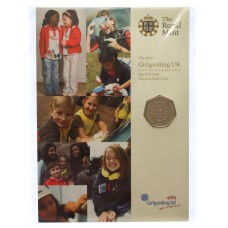 Royal Mint 2010 Girlguiding UK 50p Brilliant Uncirculated Coin