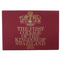 Royal Mint First Coinage of The Kingdom of Swaziland 1974 Proof Coin Set
