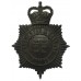 Manchester & Salford Police Night Helmet Plate - Queen's Crown