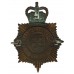 Manchester & Salford Police Night Helmet Plate - Queen's Crown