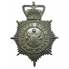 Manchester City Police Helmet Plate - Queen's Crown