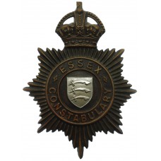 Essex Constabulary Night Helmet Plate - King's Crown