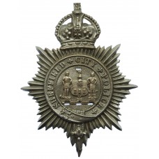 Sheffield City Police Helmet Plate - King's Crown