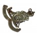 South African Artillery Cap Badge - King's Crown (Revolving Wheel)