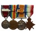 WW1 1914 Mons Star and Bar Medal Trio and 1935 Jubilee Medal Group of Four - Sjt. E.J. Tennant, Royal Horse Artillery - Wounded