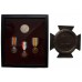 WW1 Gallipoli Casualty 1914-15 Star Medal Trio and Memorial Plaque - Sjt. J.A. Sharpe, 9th Bn. West Yorkshire Regiment - K.I.A. 9/8/15