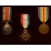 WW1 Gallipoli Casualty 1914-15 Star Medal Trio and Memorial Plaque - Sjt. J.A. Sharpe, 9th Bn. West Yorkshire Regiment - K.I.A. 9/8/15