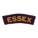 Essex Regiment (ESSEX) Cloth Shoulder Title