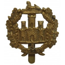 8th (Cyclist) Bn. Essex Regiment WW1 All Brass Economy Cap Badge
