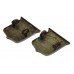 Pair of Essex Regiment (Volunteers) White Metal Collar Badges