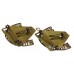 Pair of 7th Territorial Bn. Worcestershire Regiment (T/7/WORCESTERSHIRE) Shoulder Title